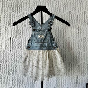 OshKosh B'gosh Girls Overalls Dress - EUC